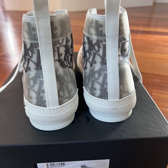 New Dior B23 Oblique high top sneaker, black/white - Picture 2 of 13
